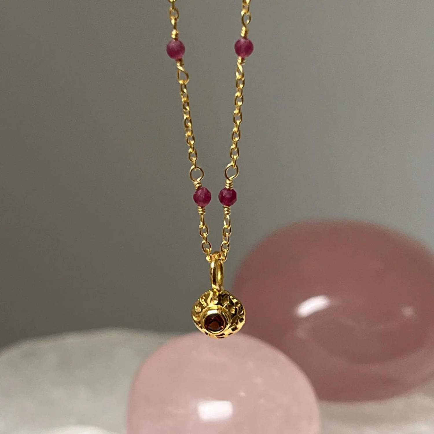 Strawberry Quartz and Ruby for Vitality and Energy