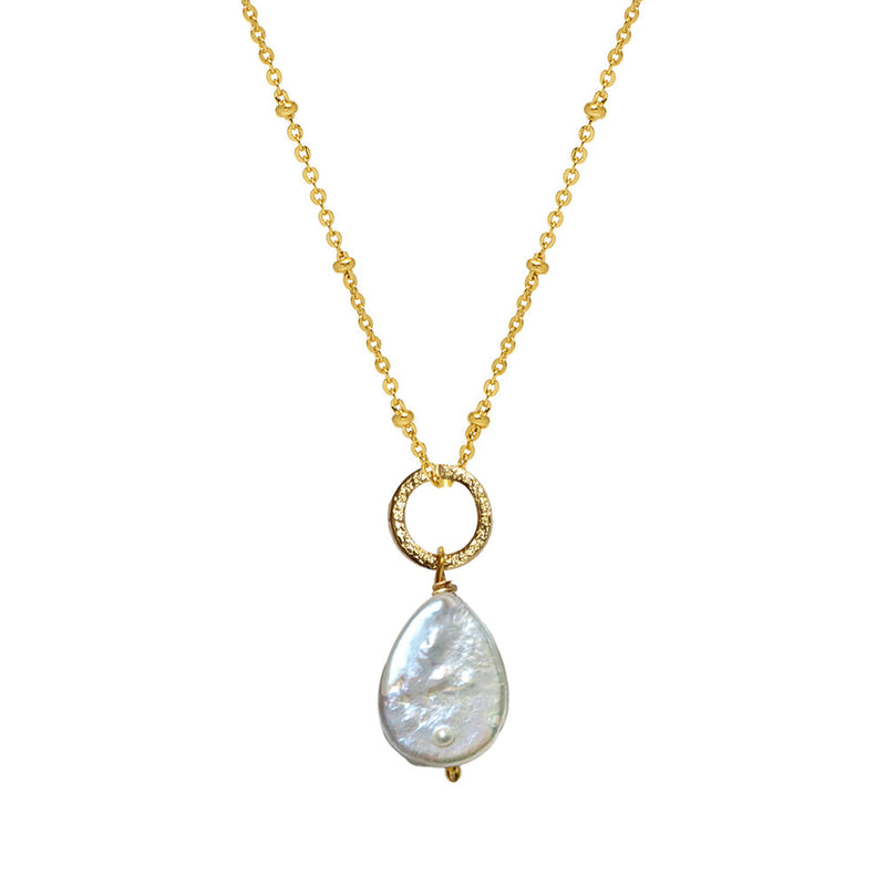 Gita Pendant Pearl – Mirabelle Jewellery