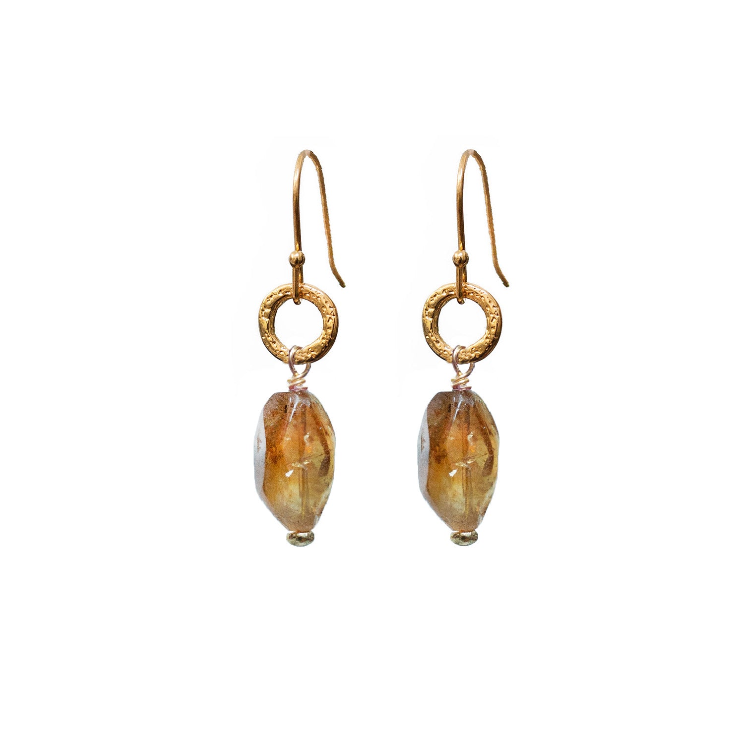 Gita Warm Citrine Earrings